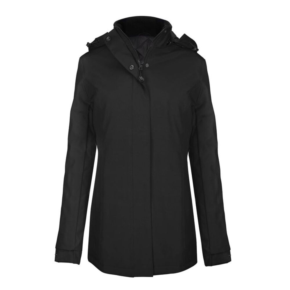Kariban Womens/Ladies  Parka Jacket / Black